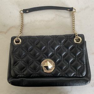 Like new kate spade purse - black quilted leather